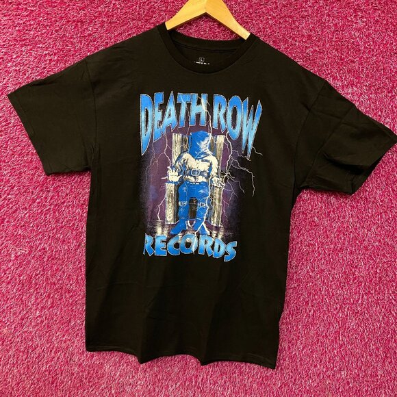 Death Row Records Electric Chair T-Shirt size Large - Picture 3 of 4
